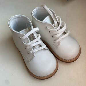 Classic white baby shoes